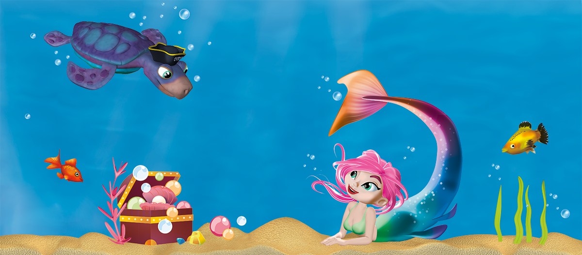 Titelbild Fiona die Meerjungfrau und Flint die Schildkröte