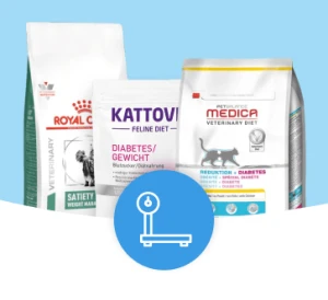 Veterinärdiät Katzenfutter von Royal Canin, Kattovit und Medica für Diabetes, Gewichtsmanagement und Sättigung