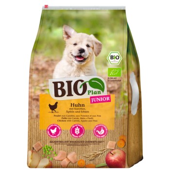 BIOPlan Junior Huhn mit Karotten, Äpfeln und Erbsen 10 kg
