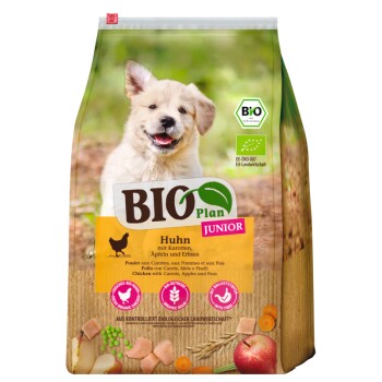 BIOPlan Junior Huhn mit Karotten, Äpfeln und Erbsen 3 kg