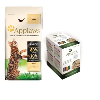 Adult Mischfütterungs-Set Applaws Adult Huhn 2kg + Applaws Multipack Adult Huhn Variation 12x70g